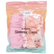 Wholesale - 2pk PINK/CORAL SHOWER CAP C/P 72, UPC: 810004940635